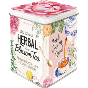 Retro bøtte til the - Herbal Blossom Tea Tebox